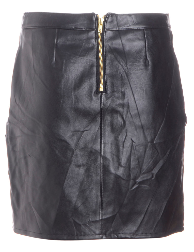 Beyond Retro Label Label Roxy Mini Leather Skirt