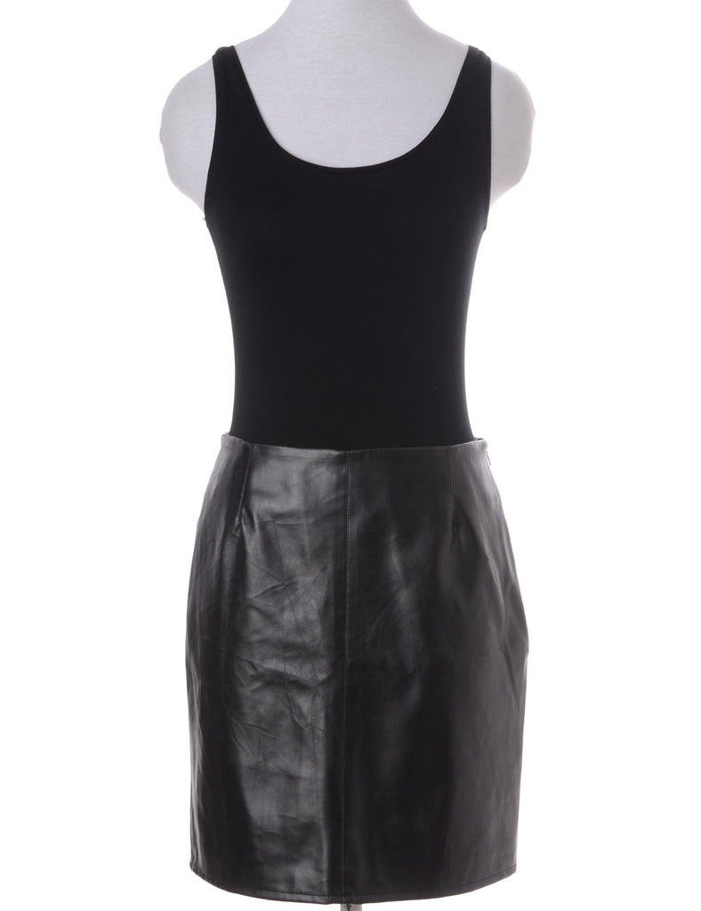 Beyond Retro Label Label Roxy Mini Leather Skirt