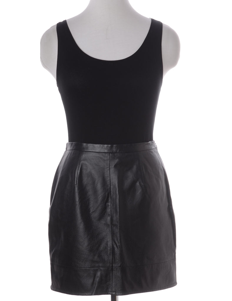 Beyond Retro Label Label Roxy Mini Leather Skirt