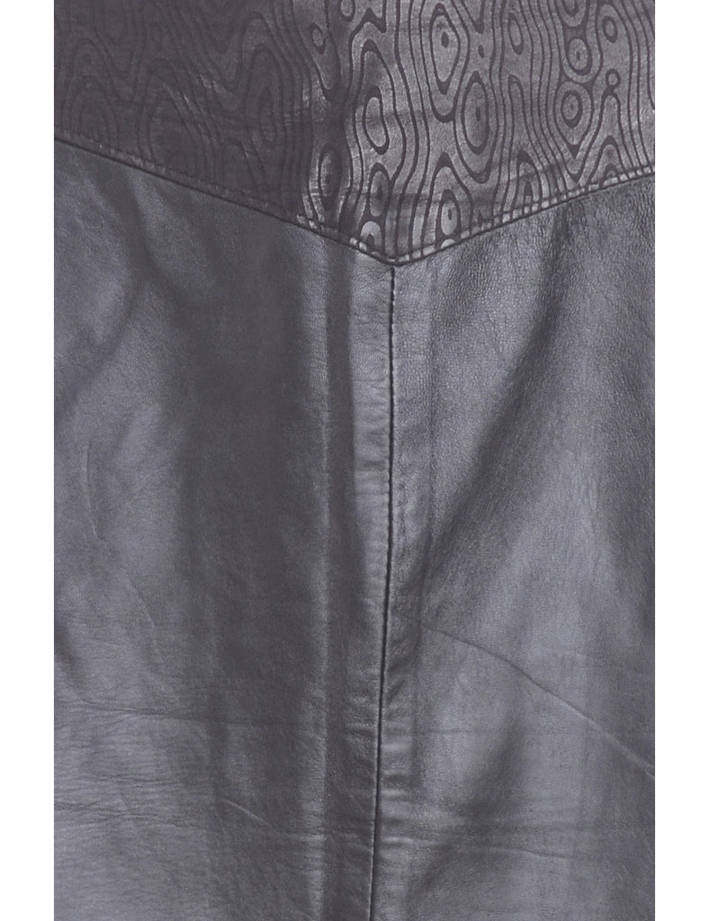 Beyond Retro Label Label Roxy Mini Leather Skirt