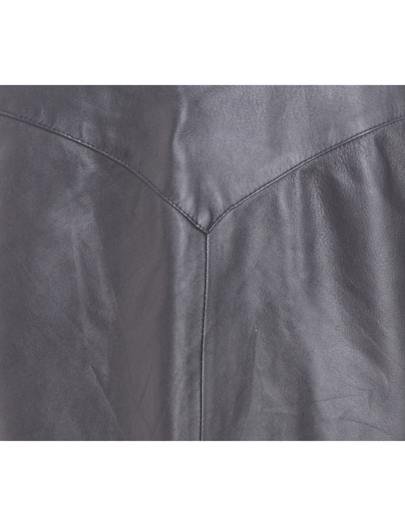 Beyond Retro Label Label Roxy Mini Leather Skirt
