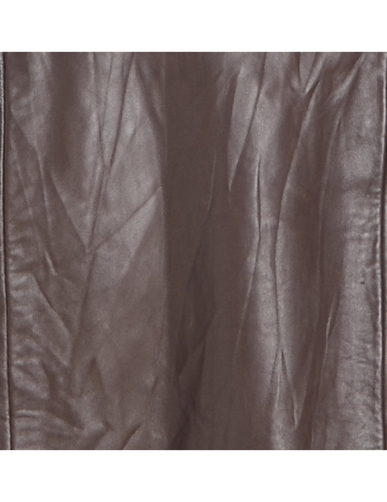 Beyond Retro Label Label Roxy Mini Leather Skirt