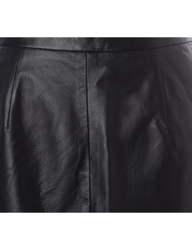 Beyond Retro Label Label Roxy Mini Leather Skirt