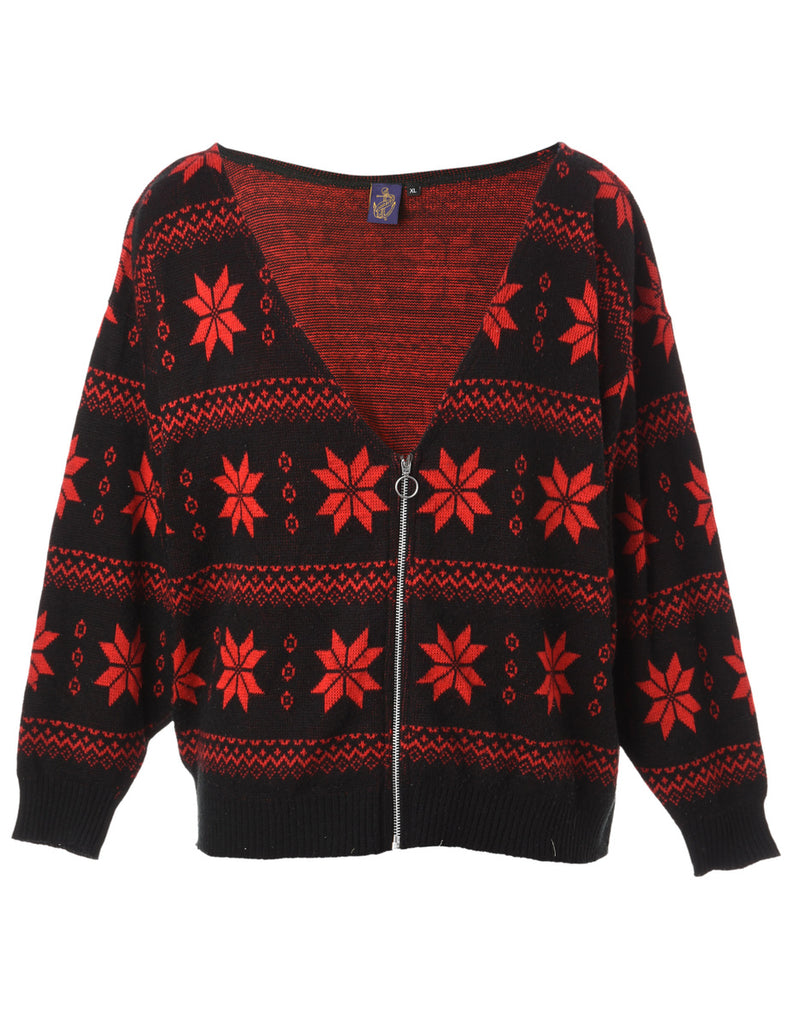 Beyond Retro Label Label Sage Zip Jumper