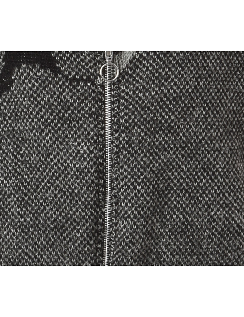 Beyond Retro Label Label Sage Zip Jumper