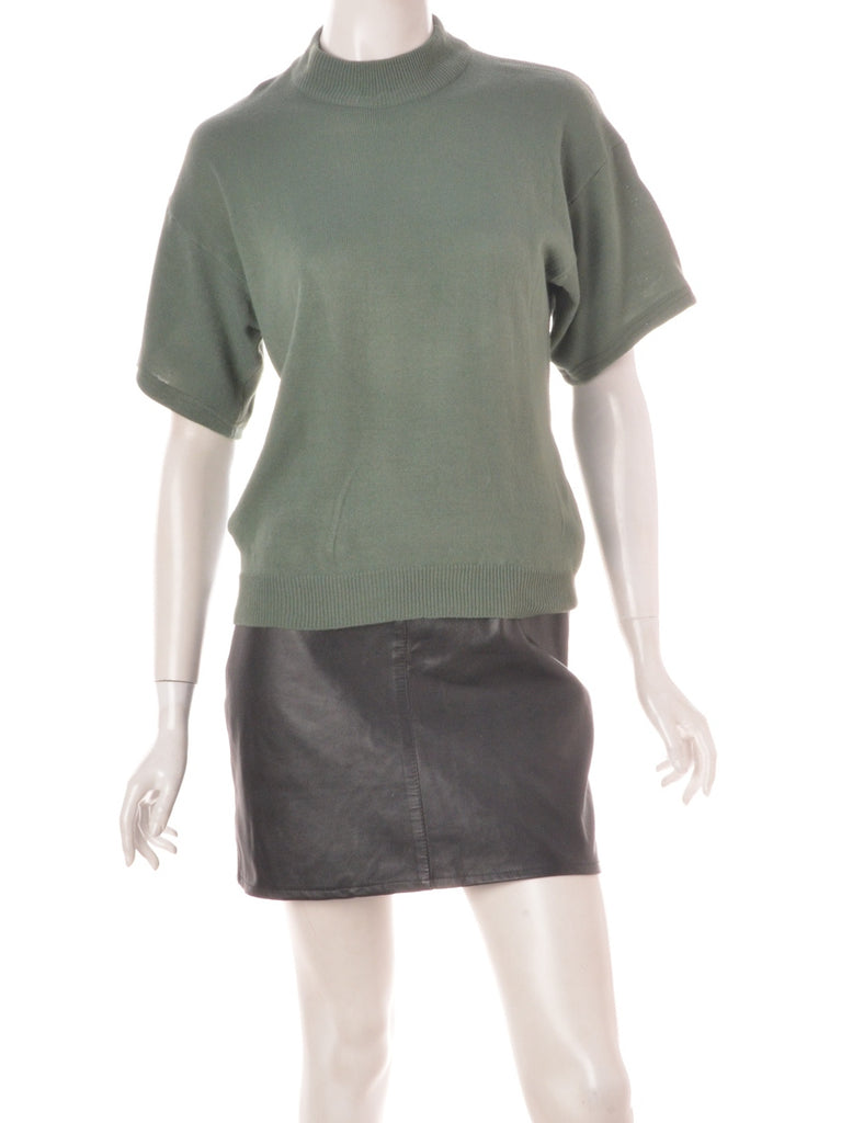 Beyond Retro Label Label Sandy Short Sleeve Turtle Neck