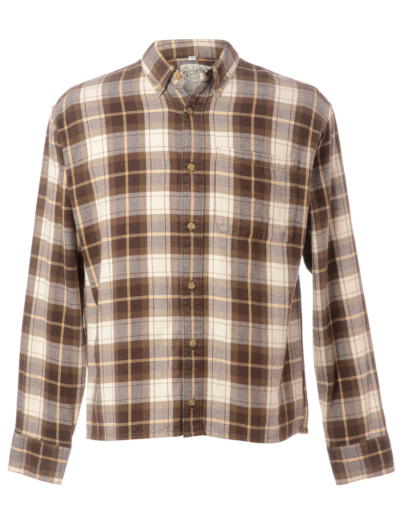 Beyond Retro Label Label Sarah Straight Hem Plaid Shirt