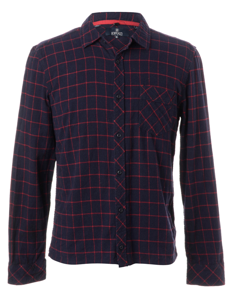 Beyond Retro Label Label Sarah Straight Hem Plaid Shirt