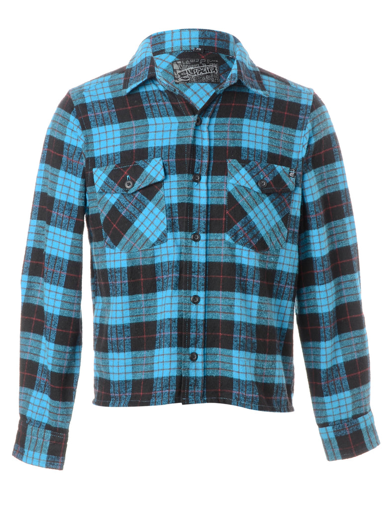 Beyond Retro Label Label Sarah Straight Hem Plaid Shirt