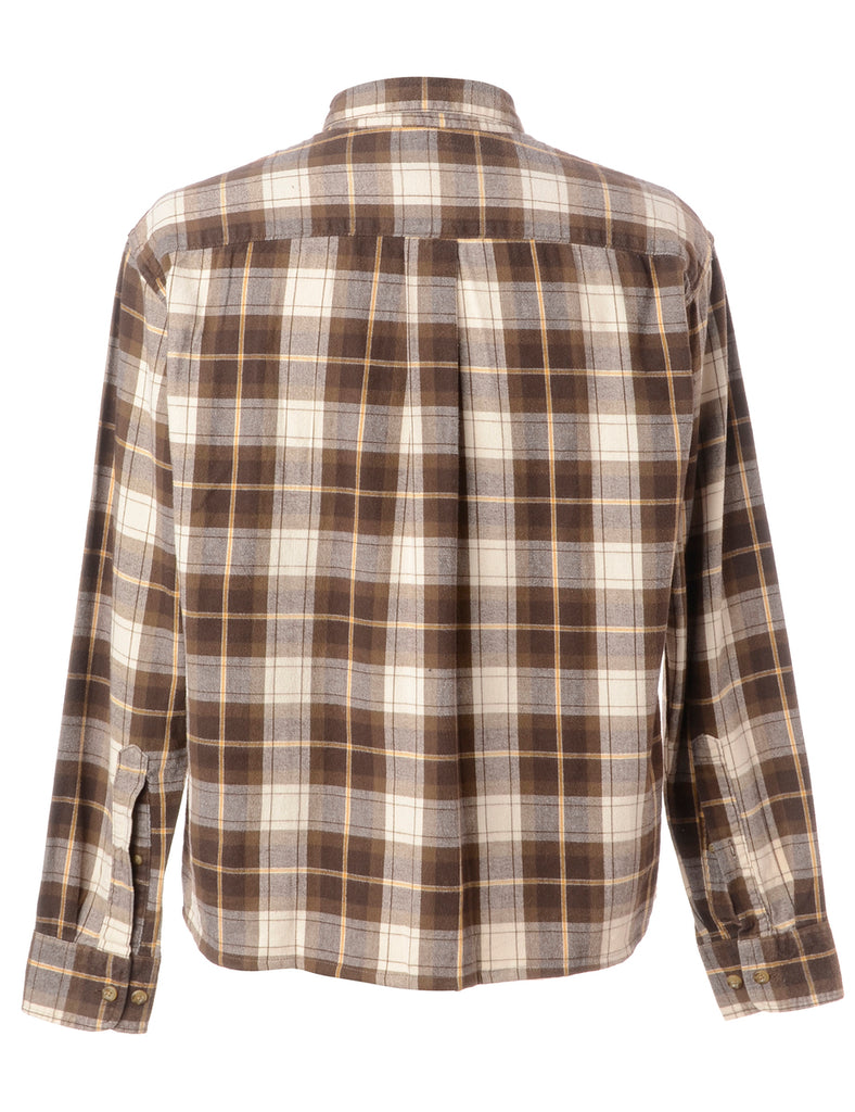 Beyond Retro Label Label Sarah Straight Hem Plaid Shirt