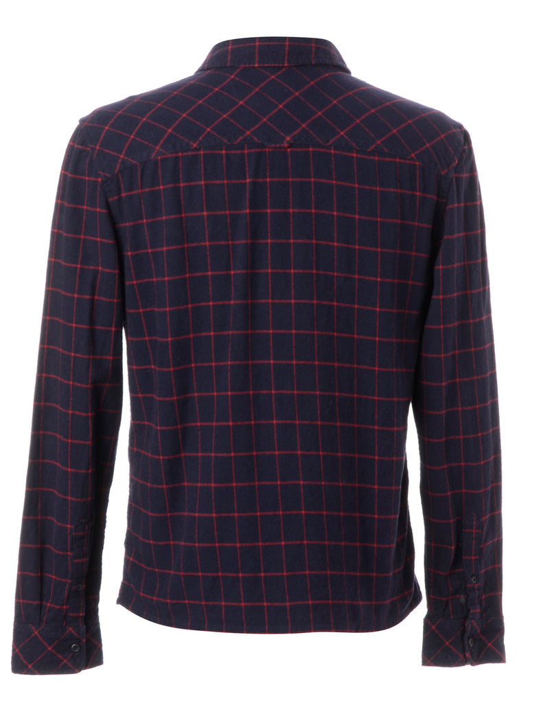 Beyond Retro Label Label Sarah Straight Hem Plaid Shirt