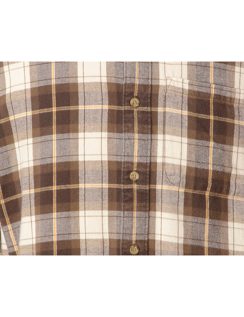 Beyond Retro Label Label Sarah Straight Hem Plaid Shirt