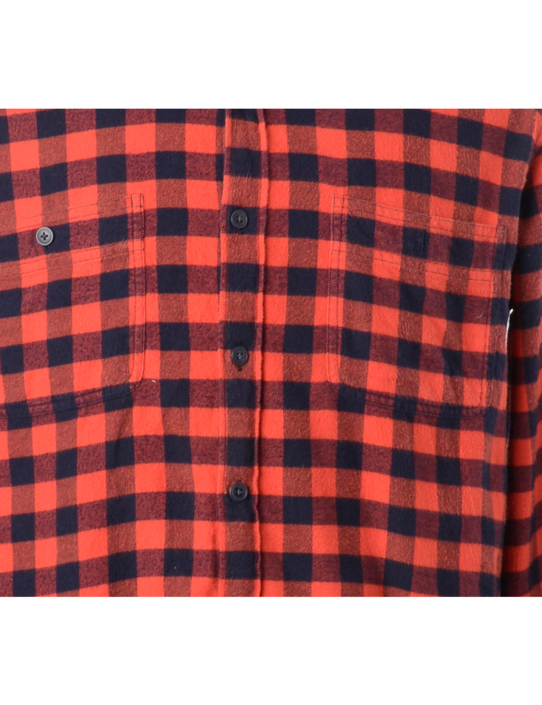 Beyond Retro Label Label Sarah Straight Hem Plaid Shirt