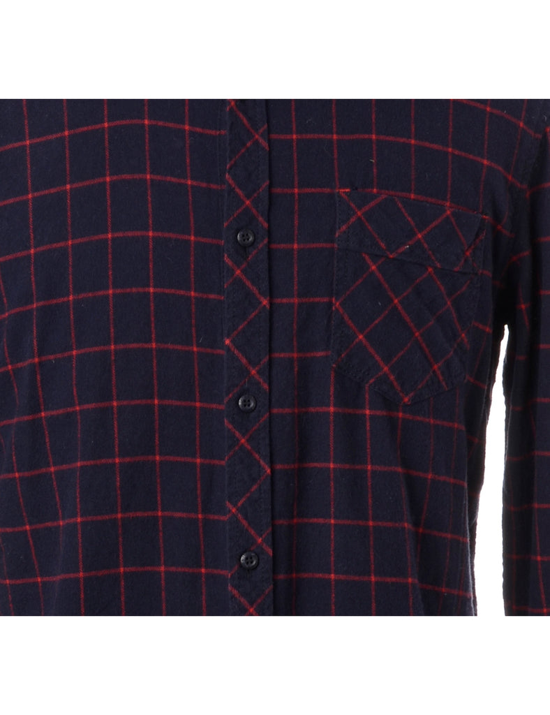 Beyond Retro Label Label Sarah Straight Hem Plaid Shirt