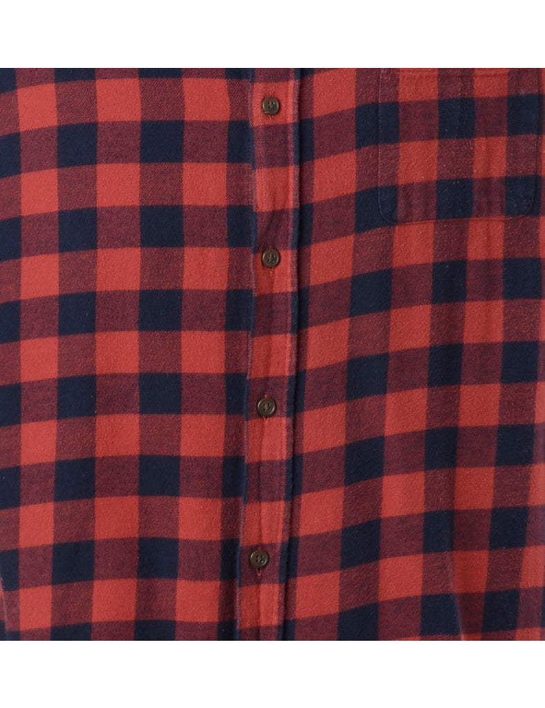 Beyond Retro Label Label Sarah Straight Hem Plaid Shirt