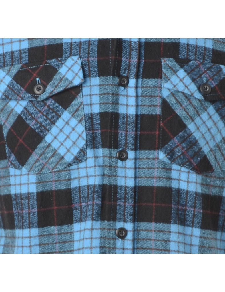 Beyond Retro Label Label Sarah Straight Hem Plaid Shirt
