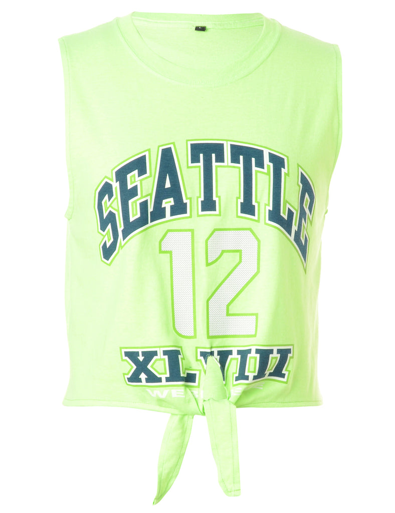 Beyond Retro Label Label Sasha Tie Front Sports Vest