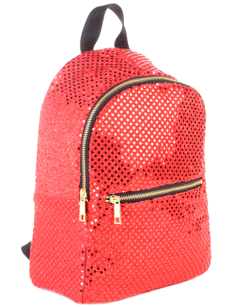 Beyond Retro Label Label Sequined Nikki Backpack