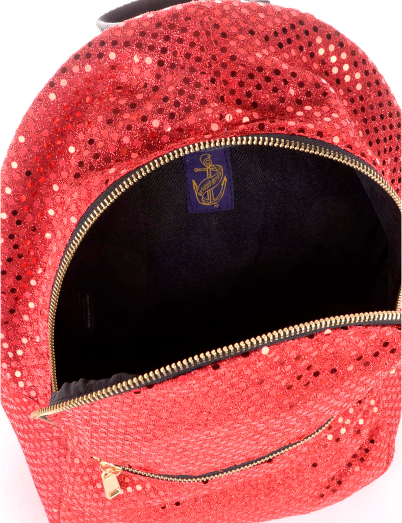 Beyond Retro Label Label Sequined Nikki Backpack