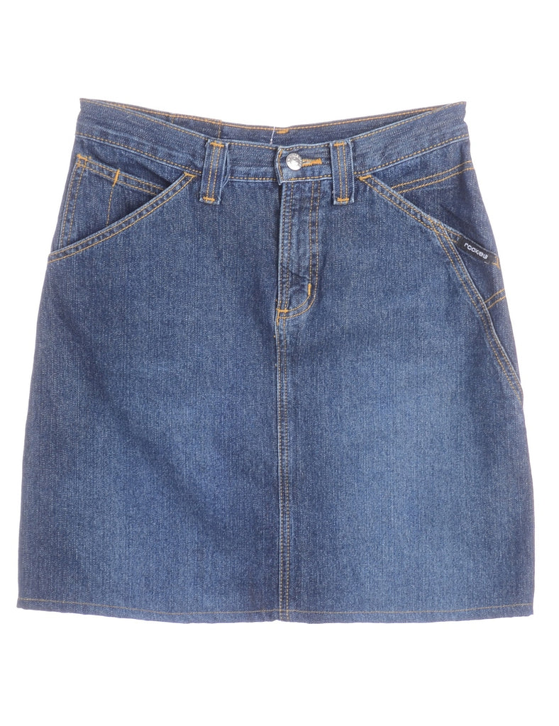 Beyond Retro Label Label Short Denim Skirt