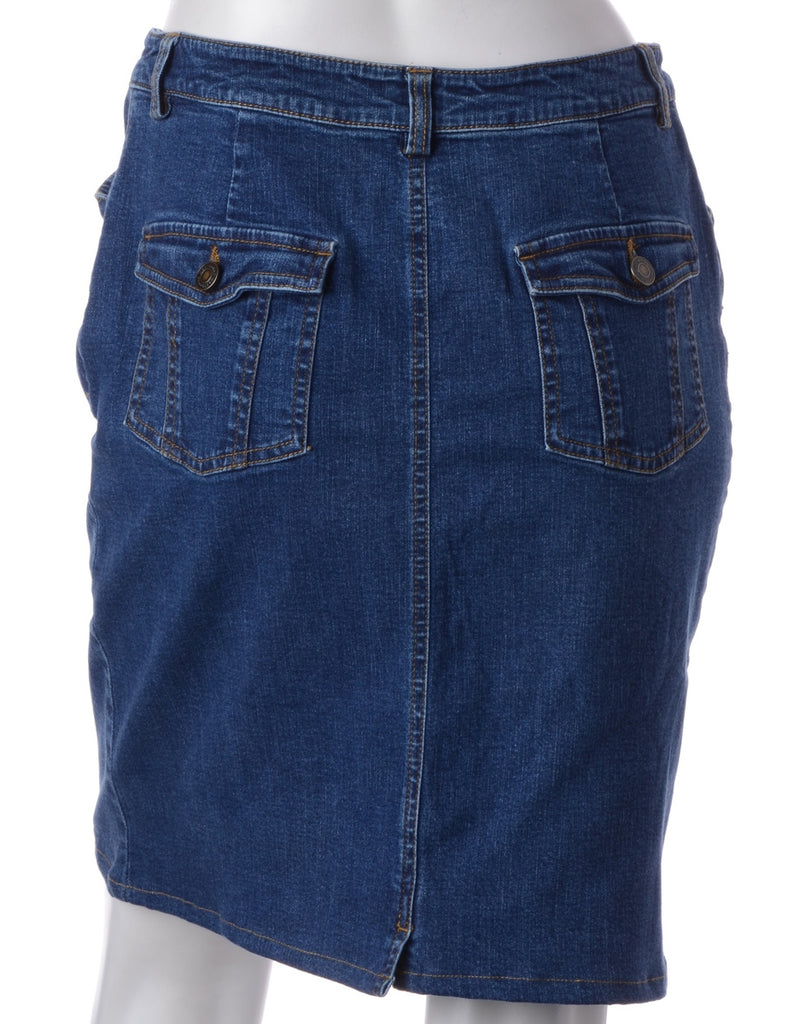 Beyond Retro Label Label Short Denim Skirt