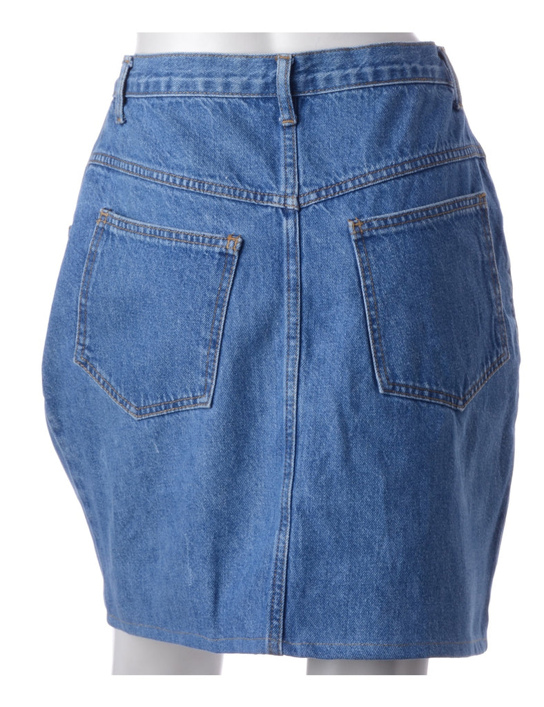 Beyond Retro Label Label Short Denim Skirt