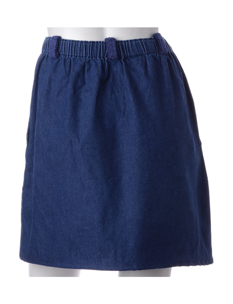Beyond Retro Label Label Short Denim Skirt