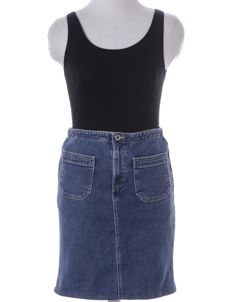 Beyond Retro Label Label Short Denim Skirt