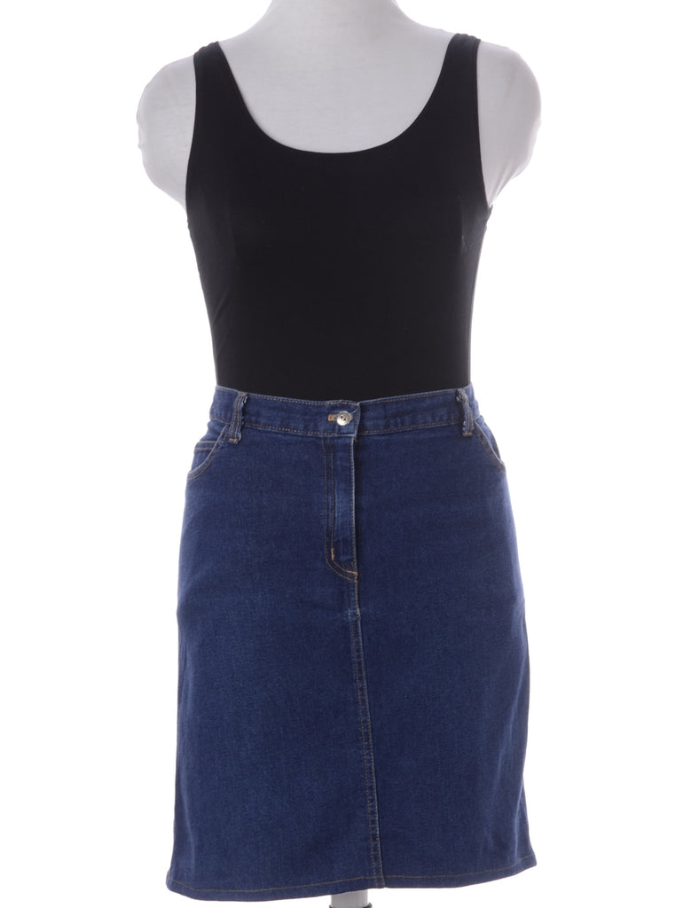 Beyond Retro Label Label Short Denim Skirt