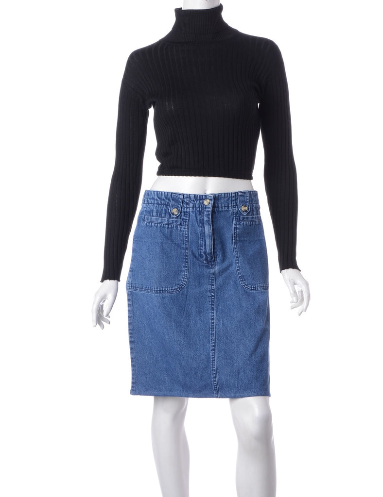 Beyond Retro Label Label Short Denim Skirt