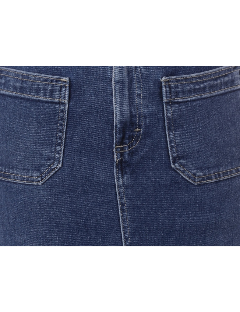 Beyond Retro Label Label Short Denim Skirt