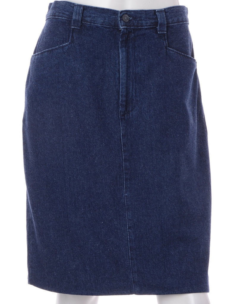 Beyond Retro Label Label Short Stone Wash Denim Skirt