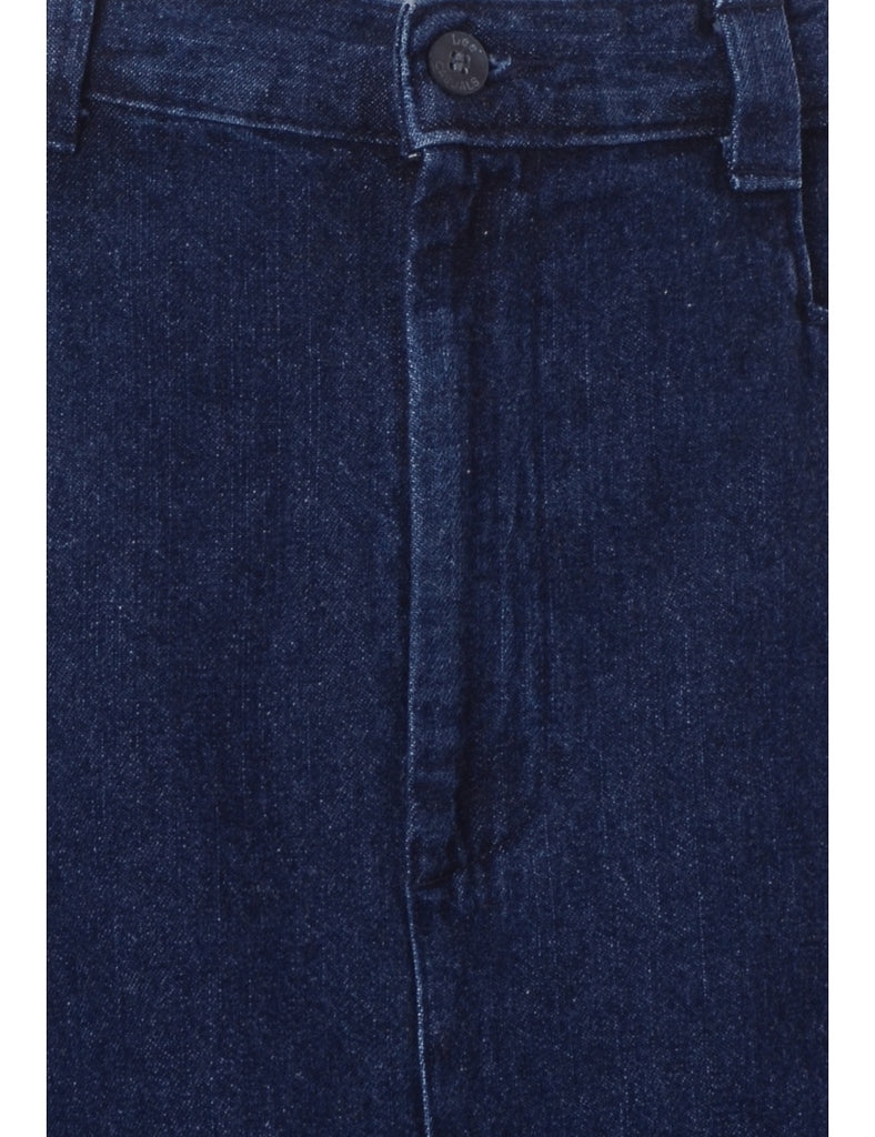 Beyond Retro Label Label Short Stone Wash Denim Skirt
