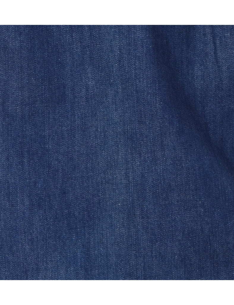 Beyond Retro Label Label Short Stone Wash Denim Skirt