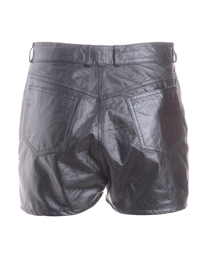 Beyond Retro Label Label Shortened Leather Hotpant