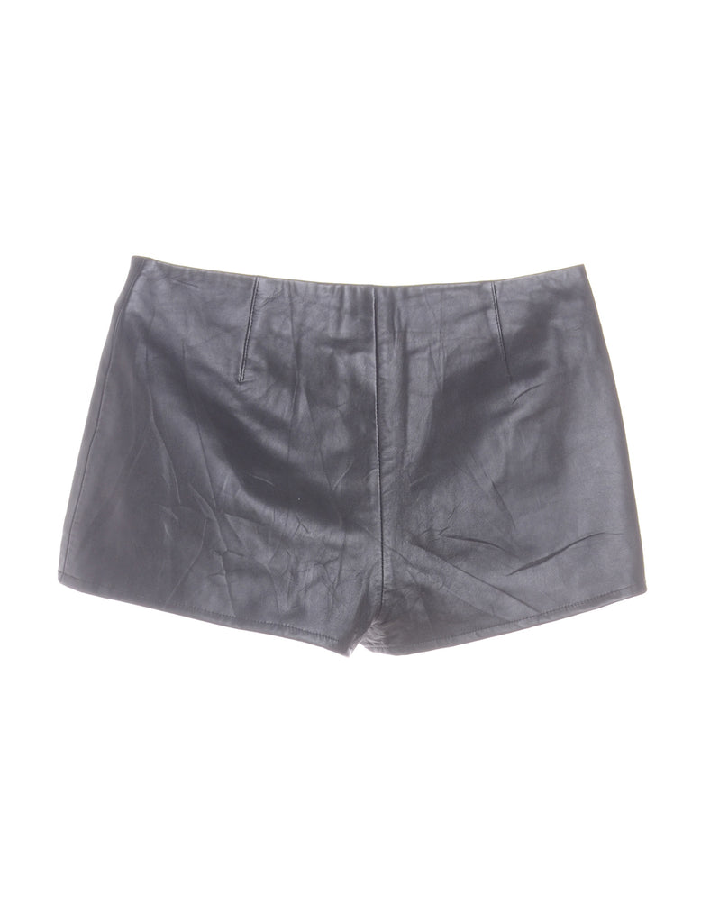 Beyond Retro Label Label Shortened Leather Hotpant