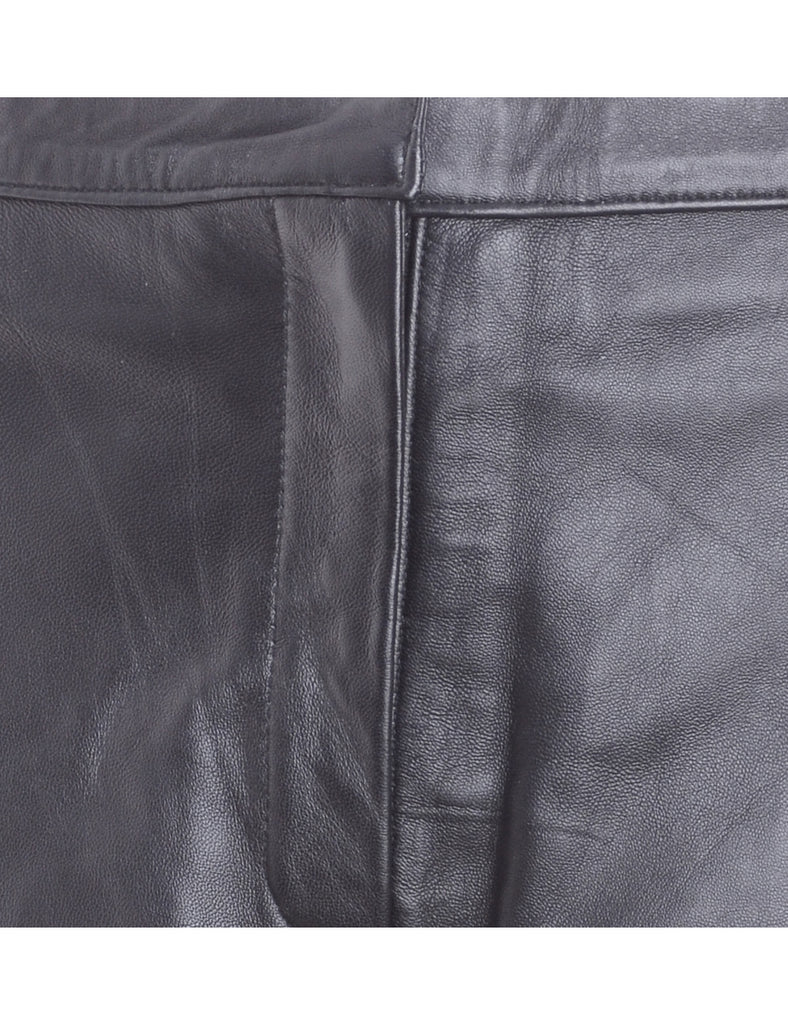 Beyond Retro Label Label Shortened Leather Hotpant