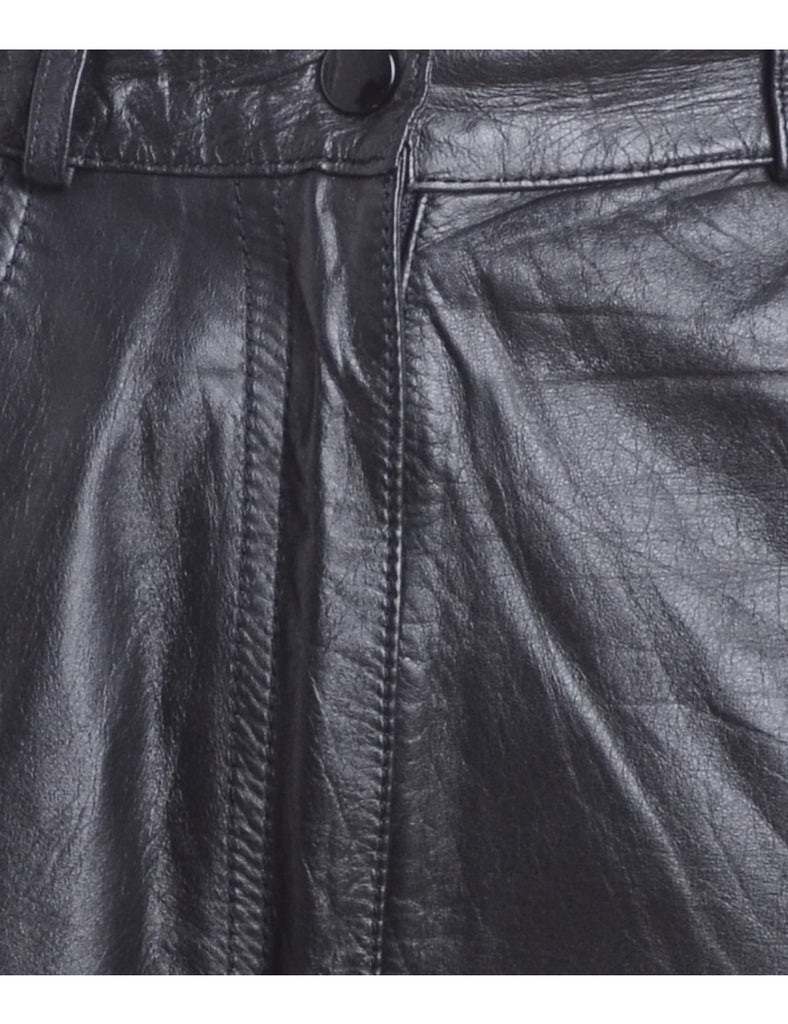 Beyond Retro Label Label Shortened Leather Hotpant