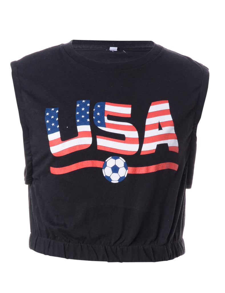 Beyond Retro Label Label Sonia Sports Crop Top