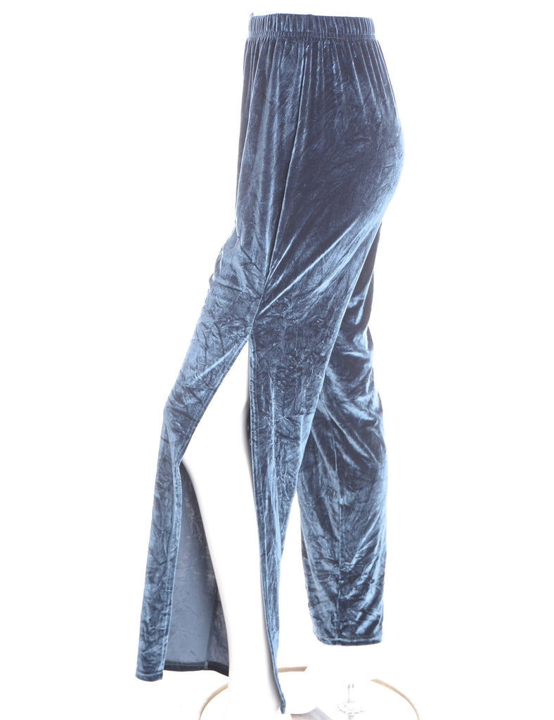 Beyond Retro Label Label Split Side Velvet Trousers