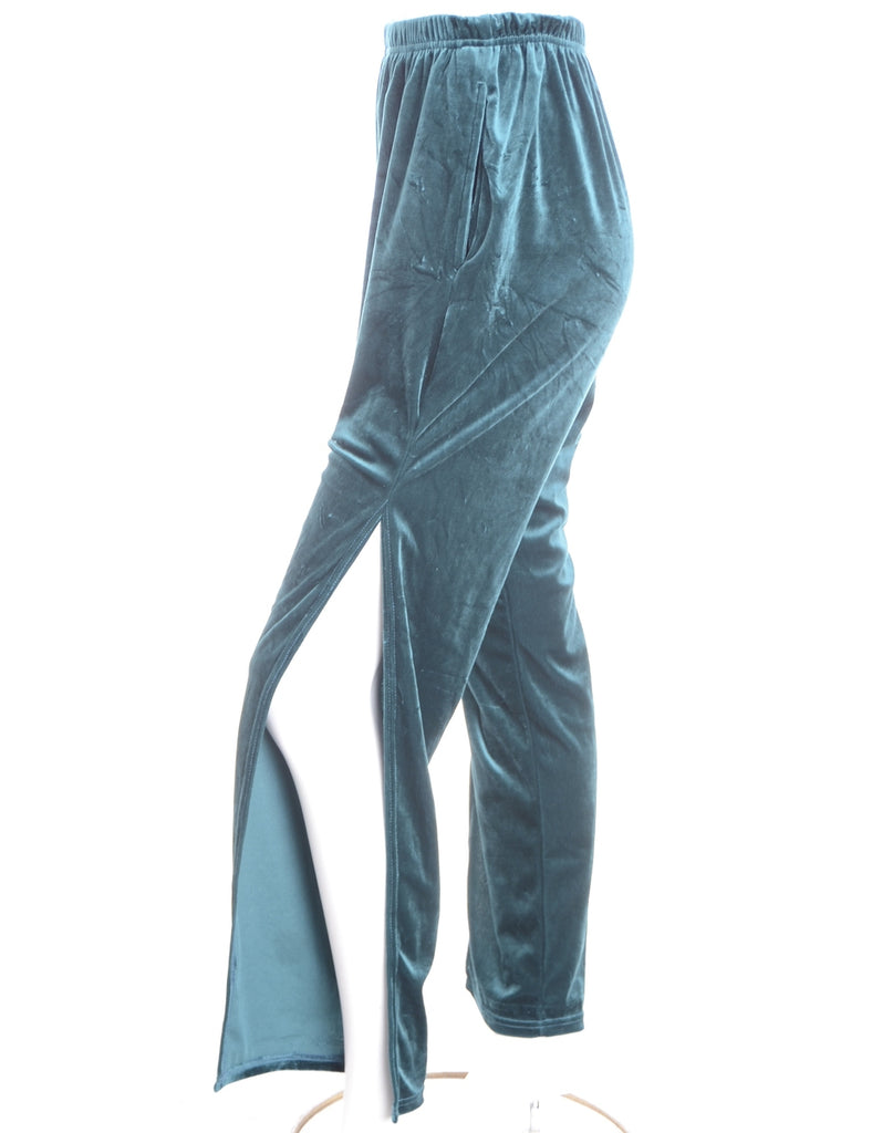 Beyond Retro Label Label Split Side Velvet Trousers