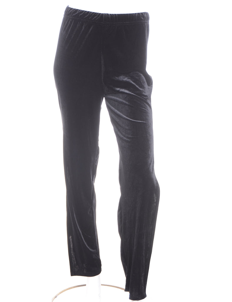 Beyond Retro Label Label Split Side Velvet Trousers