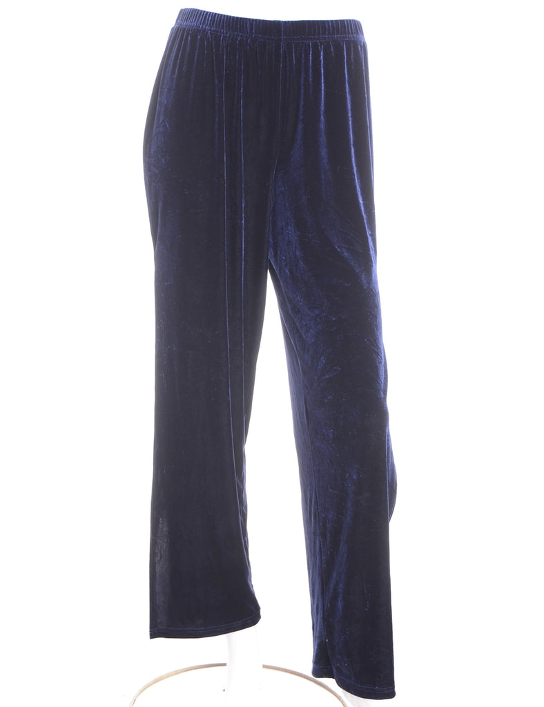 Beyond Retro Label Label Split Side Velvet Trousers