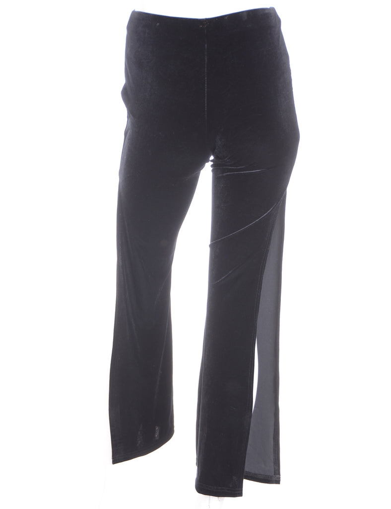 Beyond Retro Label Label Split Side Velvet Trousers