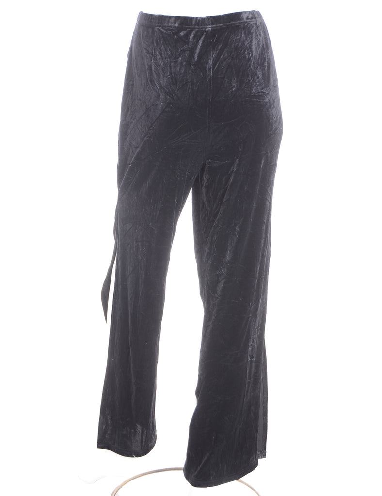 Beyond Retro Label Label Split Side Velvet Trousers