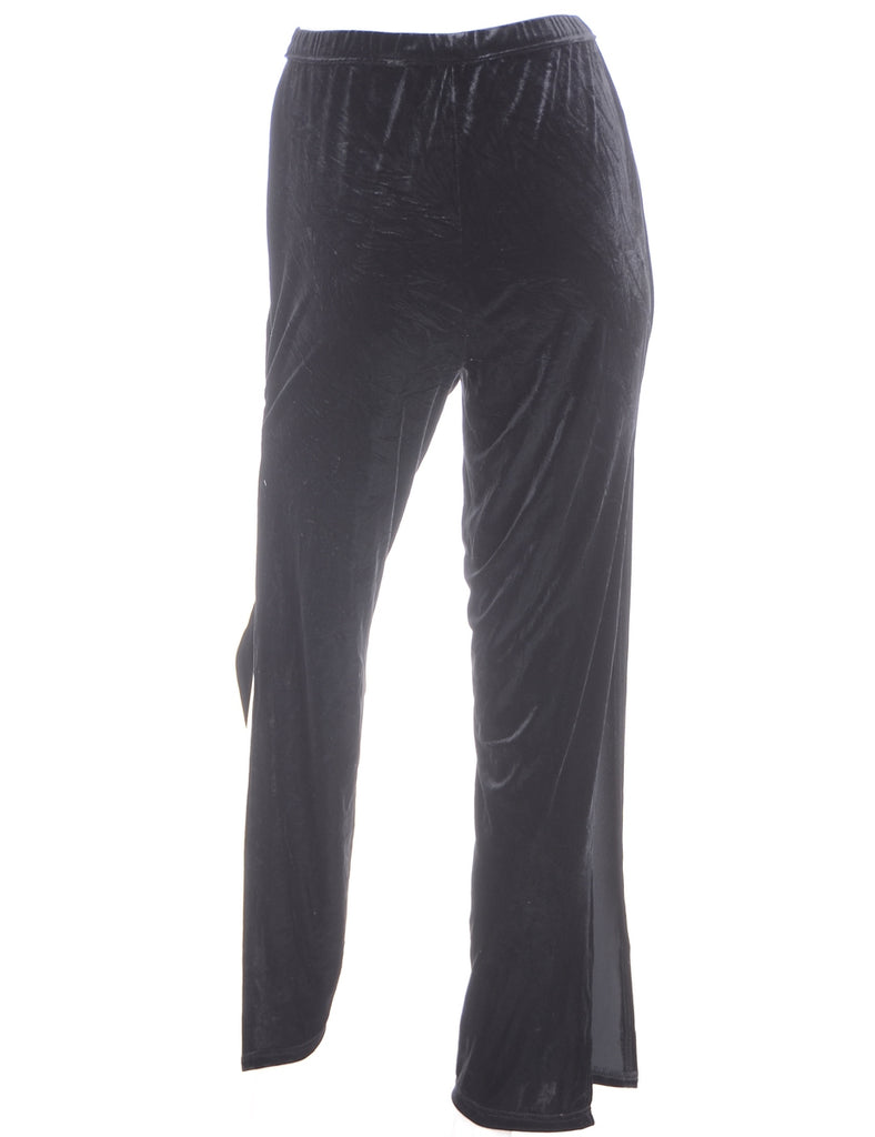 Beyond Retro Label Label Split Side Velvet Trousers
