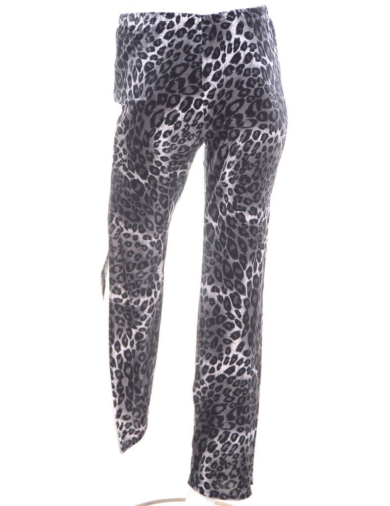 Beyond Retro Label Label Split Side Velvet Trousers