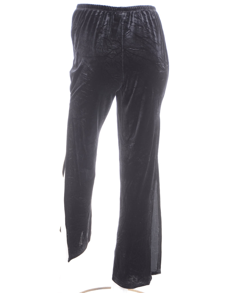 Beyond Retro Label Label Split Side Velvet Trousers