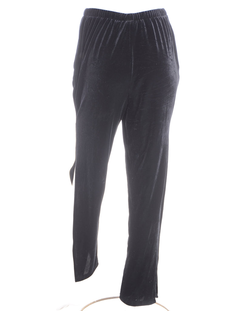 Beyond Retro Label Label Split Side Velvet Trousers