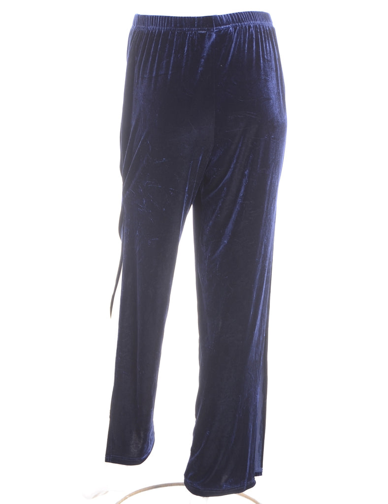 Beyond Retro Label Label Split Side Velvet Trousers